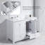 Ensemble de meuble-lavabo 48 po avec lavabo en céramique, armoire de rangement abondante, 4 portes à fermeture en douceur et 2 tiroirs-115922370
