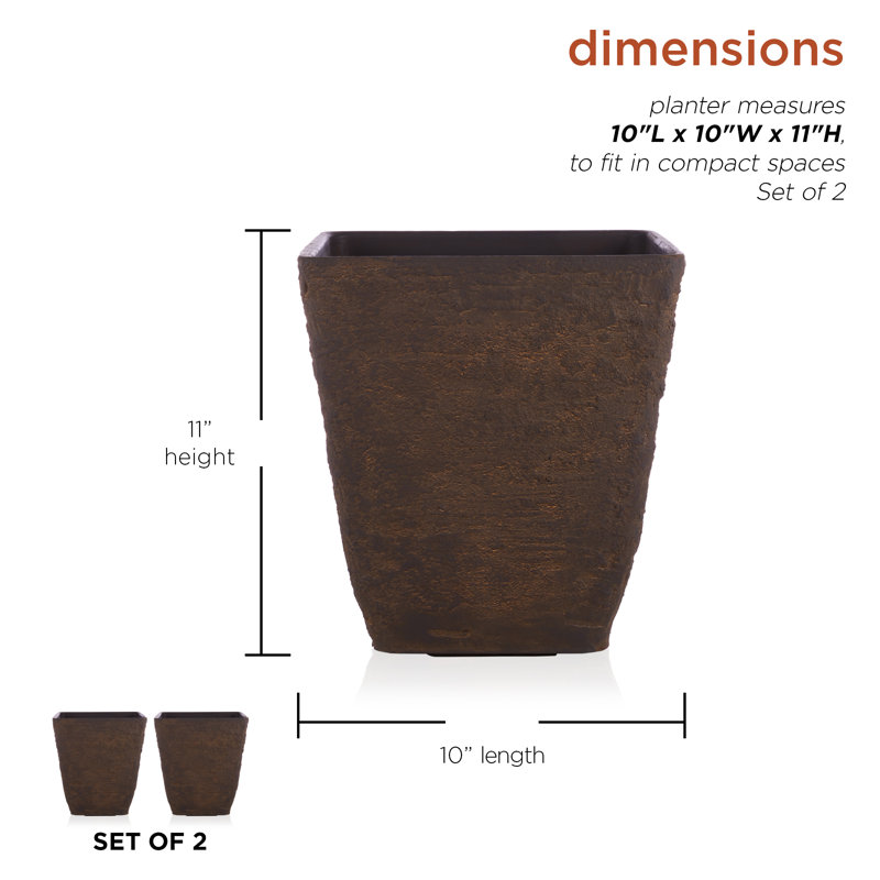Pot Planter, 11" x 10" x 10"