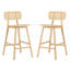 Tabouret de bar d'intérieur en bois Bari (sans table)