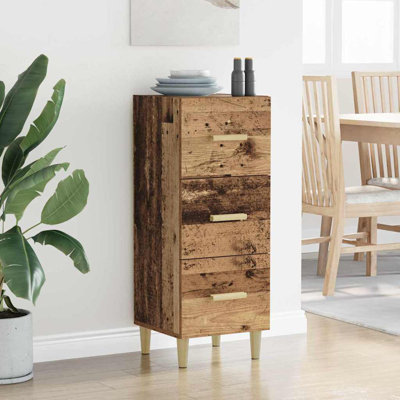 Sideboard Engineered Wood Side Cabinet Home Organiser