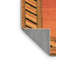 Tapis orange tissé à la machine en polyester / chenille Shivay Southwestern-23445683