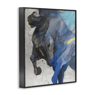 «Majestic Valor Stallion», estampe numérique encadrée par Albena Hristova