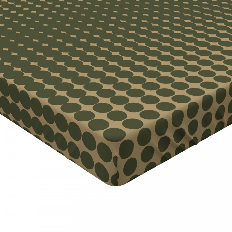 Microfiber Geometric Fitted Sheet, Full Fitted Sheet