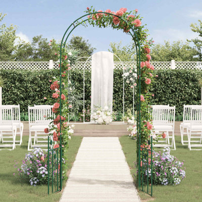 102cm W x 50cm D Steel Arbour