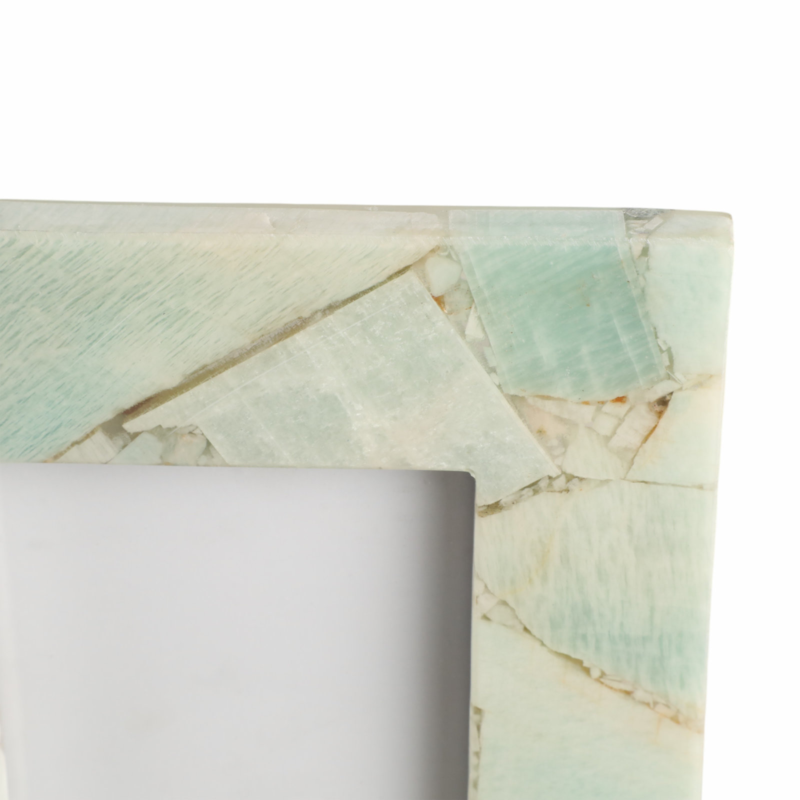 Blaine Light Malachite Photo Frame, Blue, 4" x 6"
