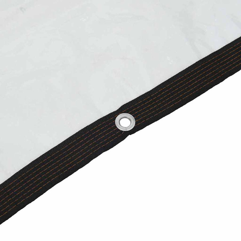  Clear Tarpaulin With Eyelets 9.8X16.4' Polyethylene, Brown