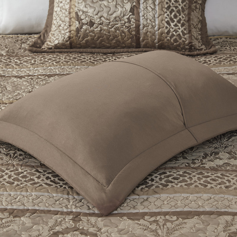 Ensembles de literie de luxe en microfibre réversible en jacquard pour chambre à coucher