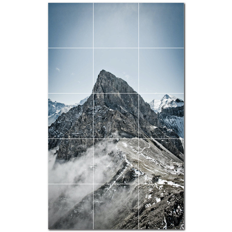 Murale décorative en céramique 4,25 po x 4,25 po
