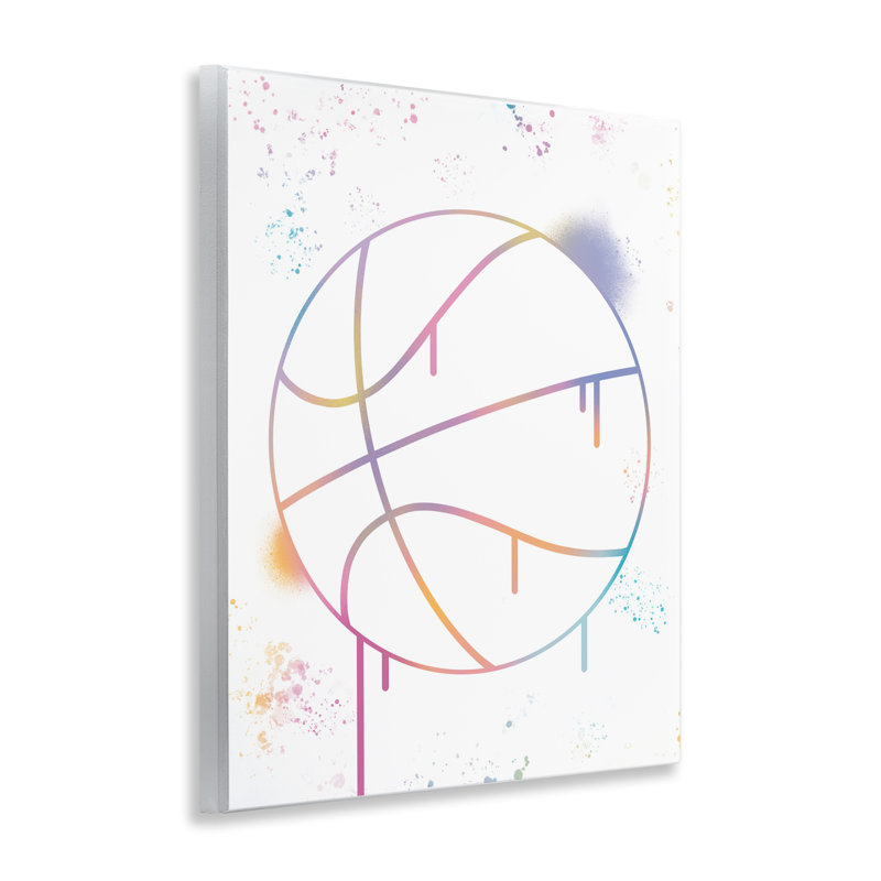 Plaque murale Graffiti Basketball Drip, design par Marcus Prime