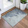 Machine Washable Indoor/Outdoor Xhevrie Seafoam Rug