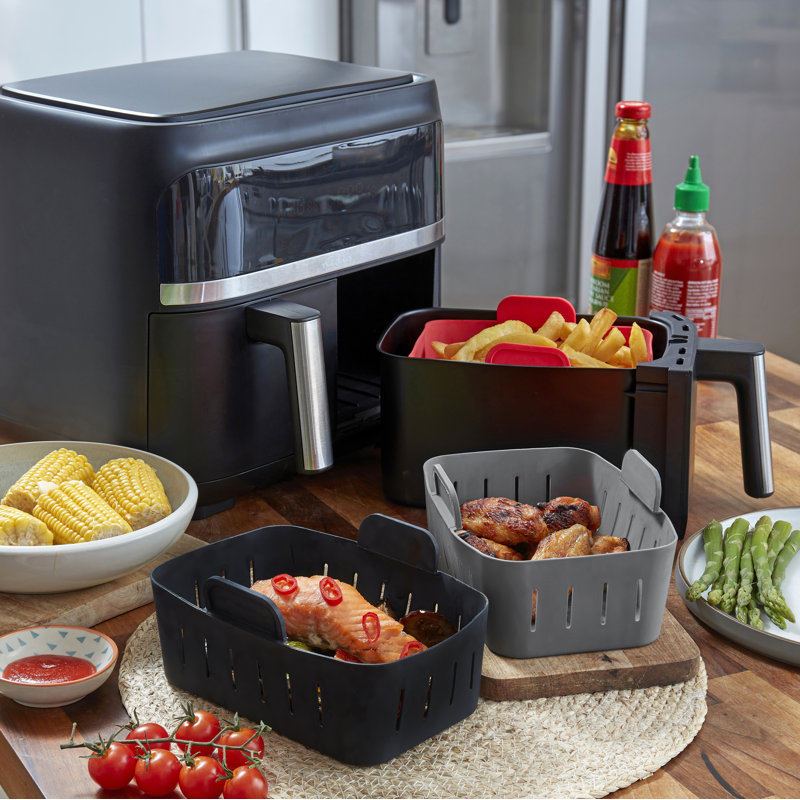 Wafe Air Fryer Liner Dual, Black
