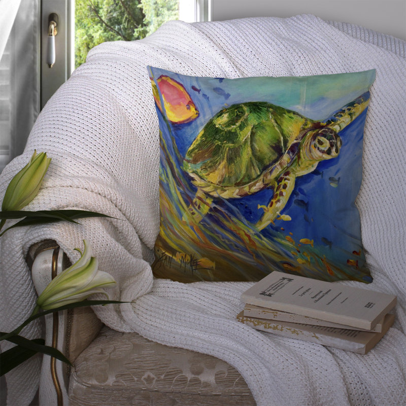 Coussin intérieur / extérieur Loggerhead, H 14 po x l 14 po x P 4 po