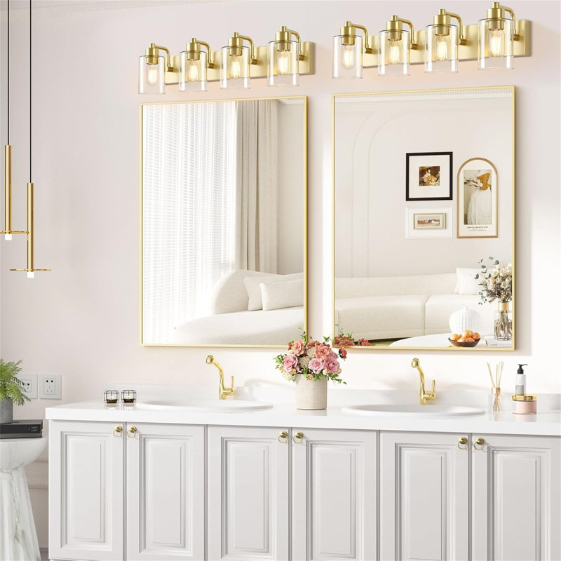 Dimmable Vanity Light, Gold, 4