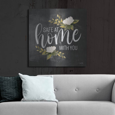 Luxe Metal Art 'Safe At Home With You' By House Fe " Safe At Home With You " by House Fenway