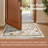 Eden Floral Rug Soft Vintage Fall Decor Washable Non-slip Distressed Orange-675924032-675924061