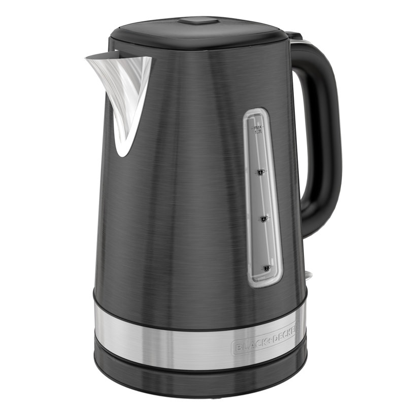 Bouilloire électrique en acier inoxydable sans cordon black & decker 1,8 qt.