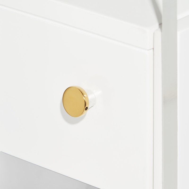 Ensemble de meuble-lavabo simple 24 po Lucite, Blanc