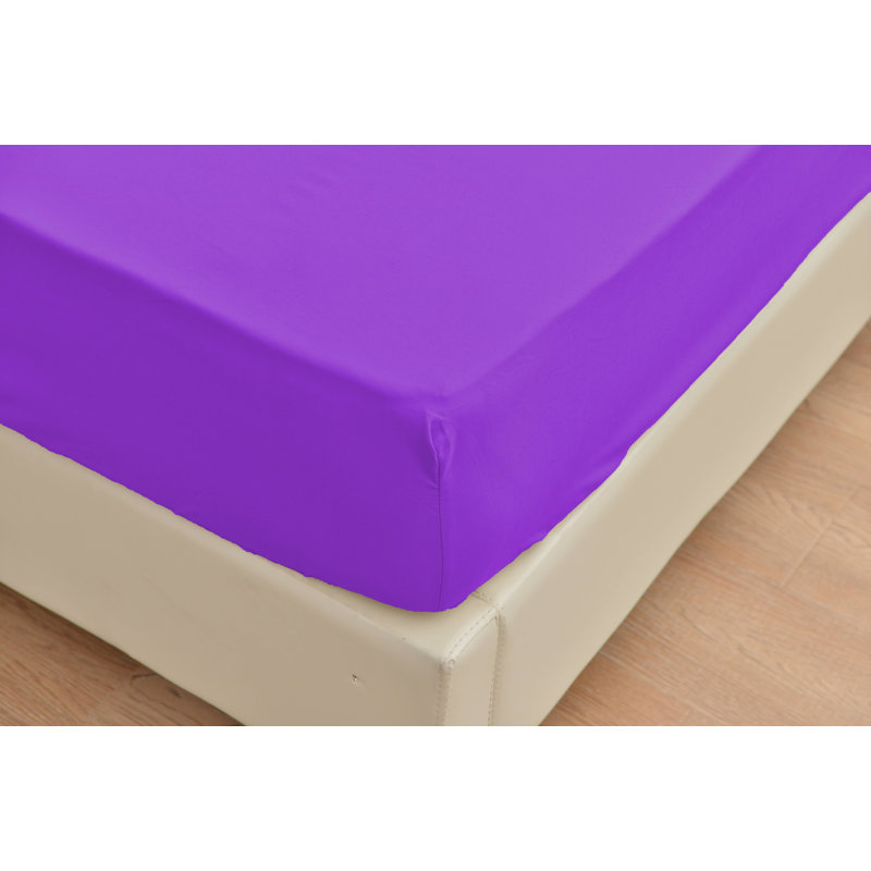 Rayon Sheet Set, Cal.King Sheet Set+1 Fitted Sheet+2 Pillowcases, Violet