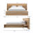 Luna Queen Size Bedframe with Wide Headboard with Dimmable Lighting-424638345