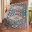 Tapis bleu sarcelle / rose / orange à motif oriental Gonzalez-25745338