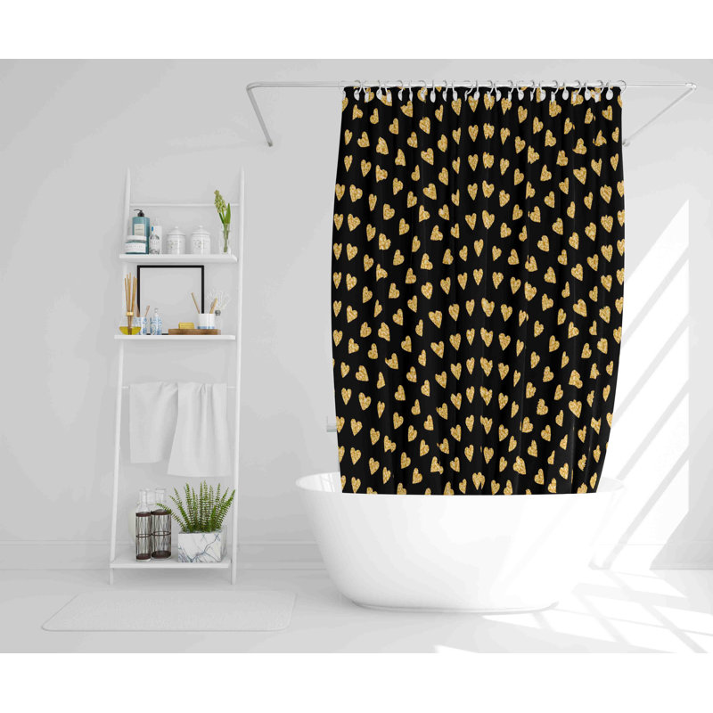 Weisman 2 Piece Polyester Shower Curtain Set, 168cm H x 168cm W
