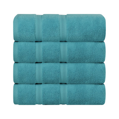 4-Piece Zero-Twist Cotton Towel Set