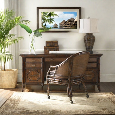 Ensemble de bureau et de chaises haut de gamme de style sud-est asiatique