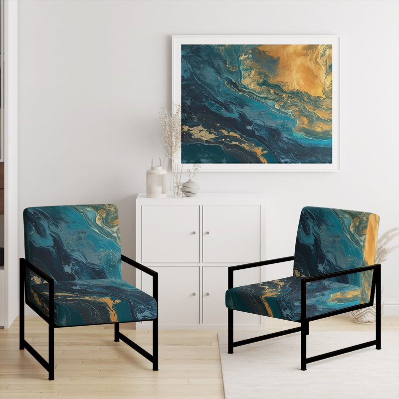 Fauteuil d'appoint Creel, Noir, noir, noir, noir