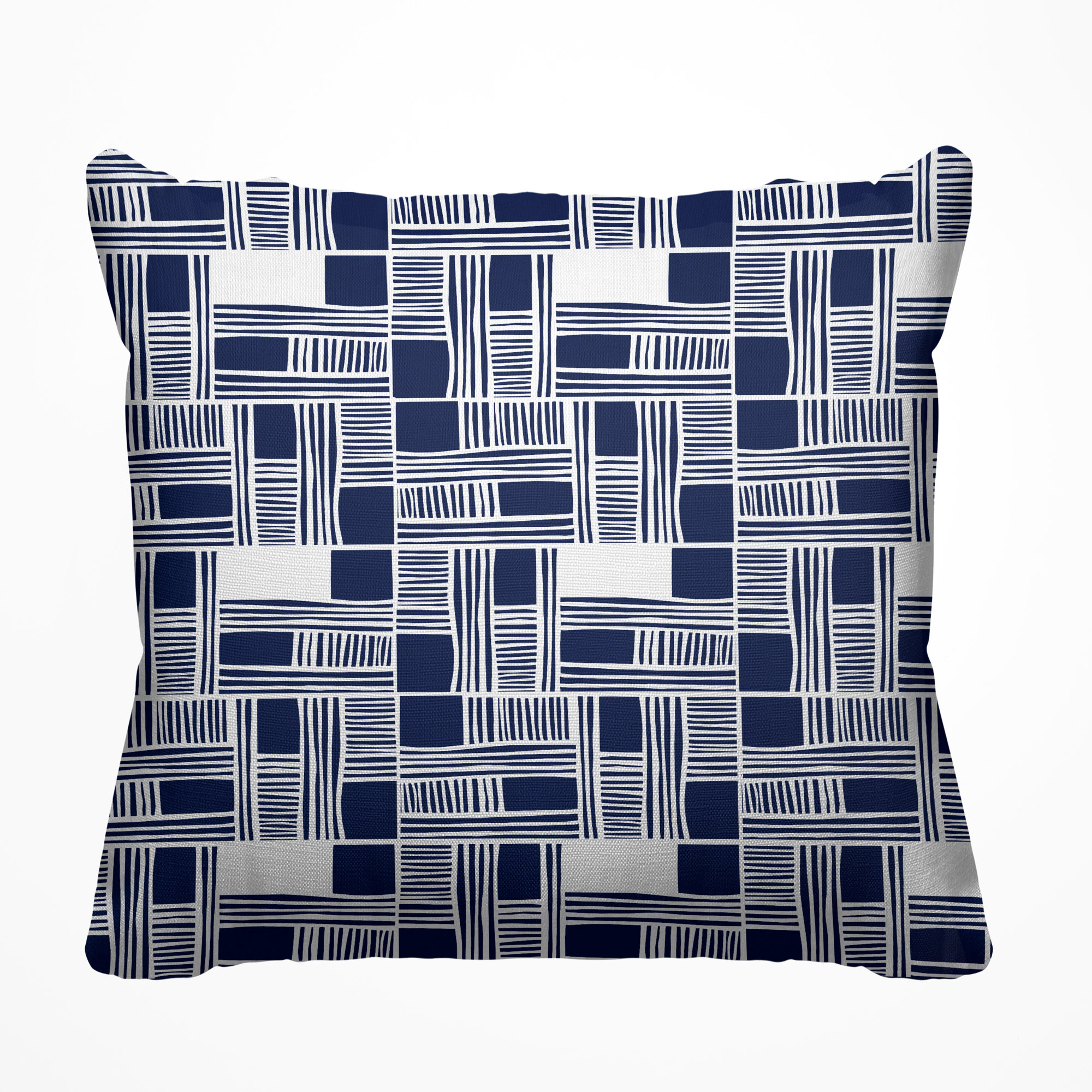 Kapri Indoor/Outdoor Throw Pillow, Blue, 19" x 19", Square