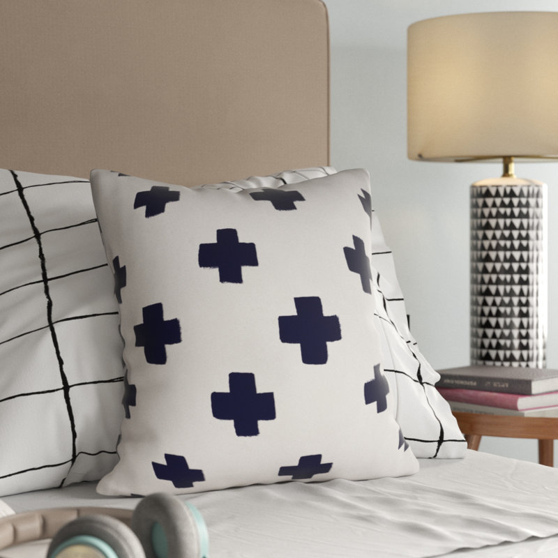 Geometric Reversible Throw Pillow, 18" x 18"