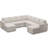 Aubade L Shaped 107 Inch Width Sectional Sofa Modular Couch Livingroom Couch With 2 Storage Ottomans-106913515