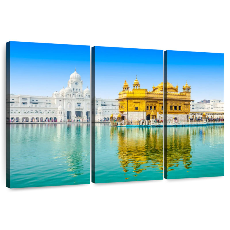 Senne Reflection Of The Golden Temple, 32" H x 50" W