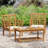 Chic 2 Club Chairs + Table Made Of Brown Wood, With Slat Panel Decoration Modern Look, Design, Weather , Assembly Required, Brown, 27.93 In.D, 24.44 In.W, 33.92 In.H