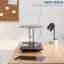 Montant de bureau simple noir