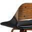 Tabouret de bar contemporain pivotant avec repose-pieds Carly-909536659