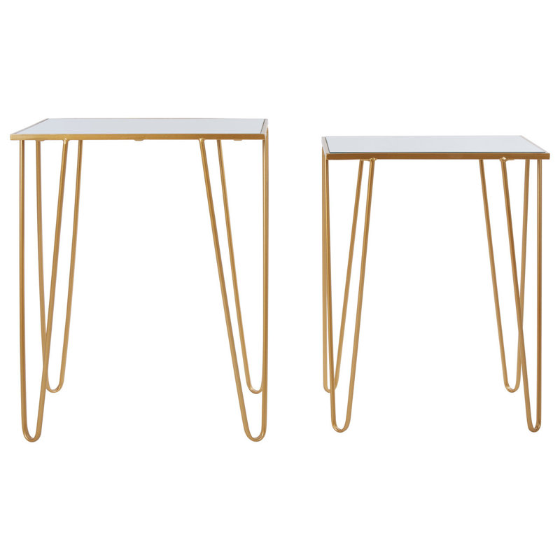 Elizalde Glass Top Nesting Tables