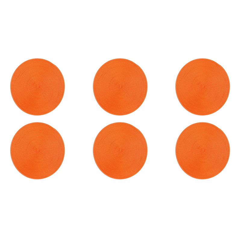 Round Sphere Placemats, Orange