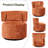 Swivel Accent Chair with Throw Pillow-86905325