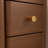 Narrow Solid Wood Nightstand with 2 Drawers-285118322-283522417