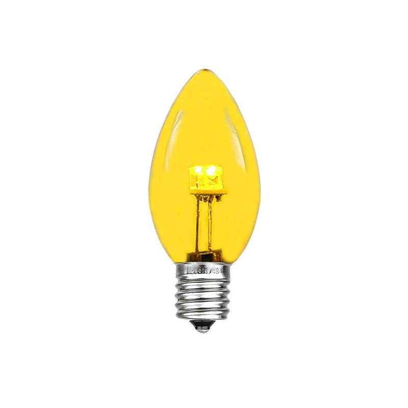 Ampoule led en verre del c7, Jaune