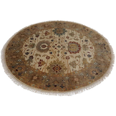 Katona Hand Woven Cotton and Wool Oriental Area Rug