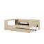 Lit plateforme tapissier pleine grandeur avec tablettes, bureau, lit gigogne et station de charge-205480899