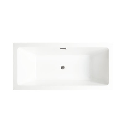 67" x 32" Freestanding Soaking Acrylic Bathtub