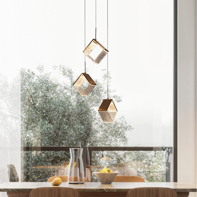 Lustre fantaisie à DEL 3 lumières Zeinab