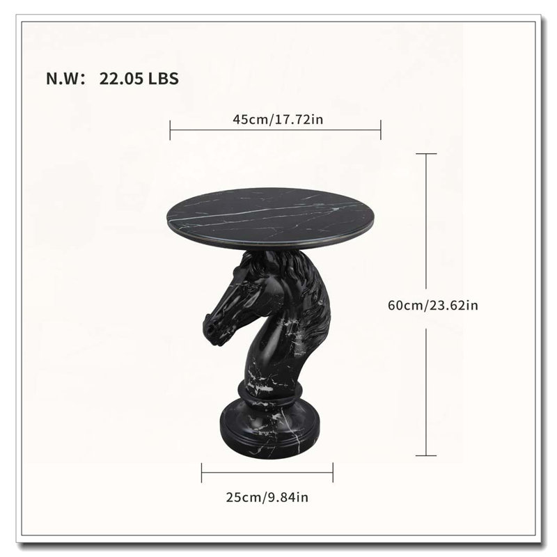 Tables d'appoint de table d'appoint, Noir