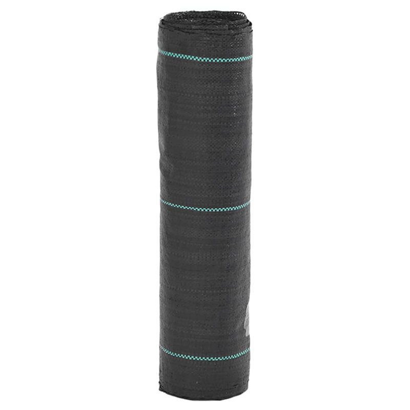 Vidaxl Weed Membrane Black 0.5X25 M PP, Black, 1000cm W x 50cm D