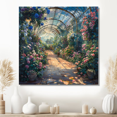 «Rose Green Garden of Eden Greenhouse II», art mural