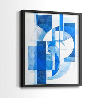 Série ABSTRACT CVI - reproduction encadrée de qualité supérieure - prête à être accrochée - aucun clou requis