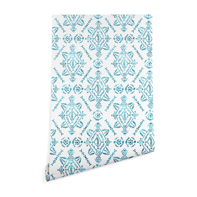 Serefina Peel & Stick Damask Tile, 10' L x 24" W