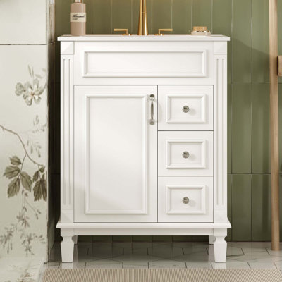 Meuble-lavabo 24 po avec lavabo en céramique